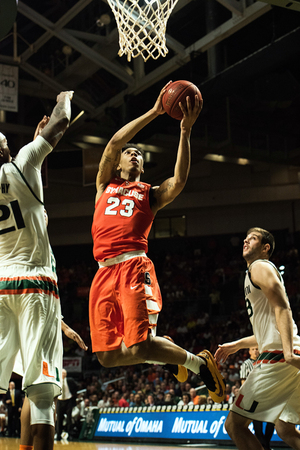 Malachi Richardson scored 15 points, most coming by attacking the rim. He hit six free throws and made three 2-point buckets. 