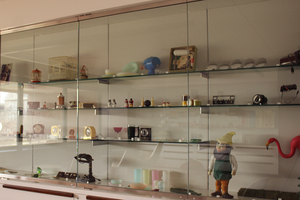 The Plastics Collection is located on the sixth floor of Bird Library and hosts about 2,500 artifacts.