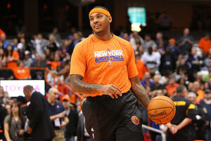 Carmelo Anthony addressed the doubters of Syracuse basketball after Friday night's game while screaming at his TV.