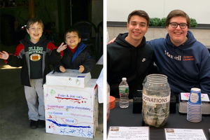 Joshua and Evan Greenberg have been running their hot cocoa stand since 2007.
