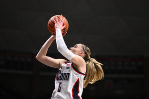 Paige Bueckers is averaging 21.8 points per game and earned First-Team All-American honors in her first season back from a torn ACL.